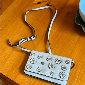 Baby  Blue Floral Crossbody Bag